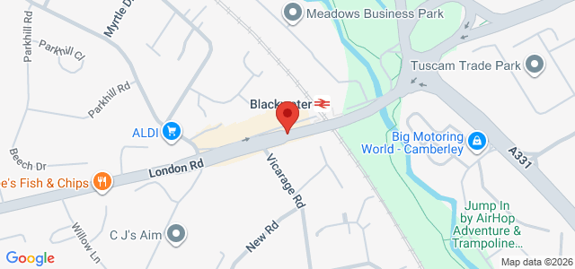 Map showing Roccos Blackwater in Blackwater